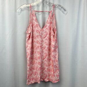 Old Navy Womens Pink White Sleeveless Scoop Neck Tunic Blouse Top Size Medium